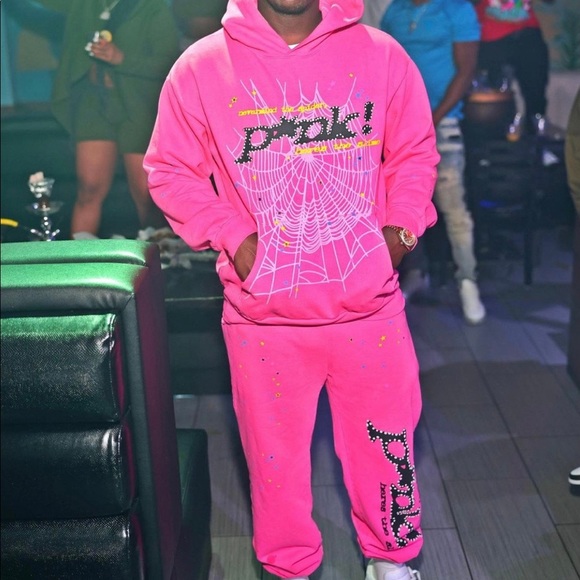 Sp5der | Sweaters | Sp5der Pink Hoodie 
